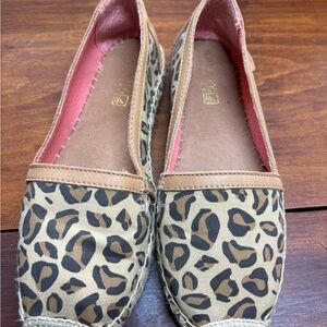 Sperry Top-Sider Cheetah Animal Tribal  Print Espadrilles 7.5 EUC